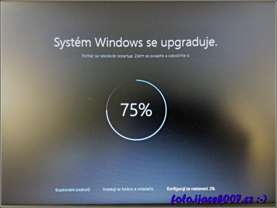 postup instalace upgrade na Windows 10 